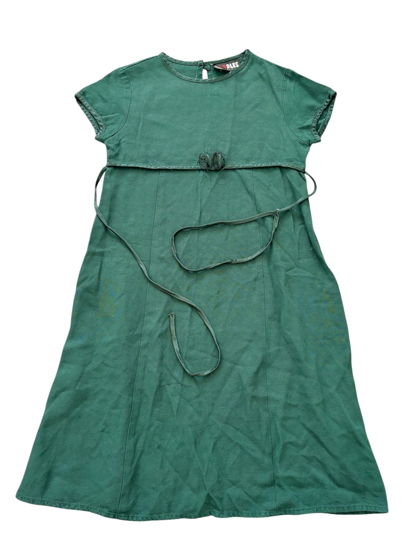 Baby green noodles dress