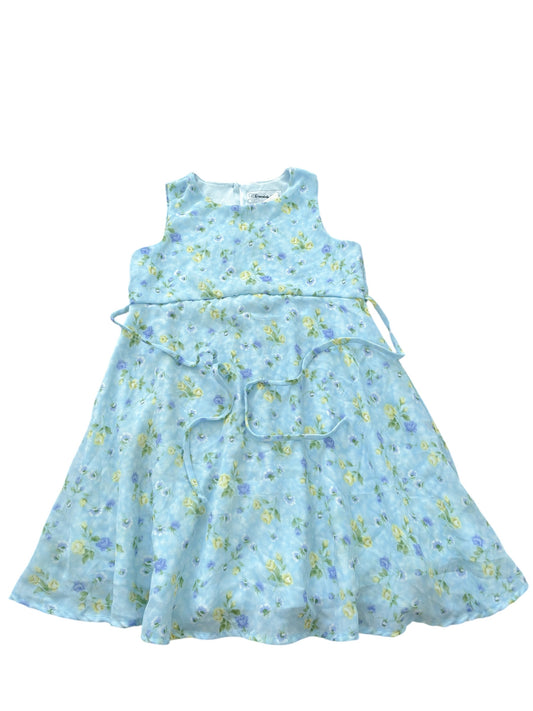 Baby blue floral Y2K dress