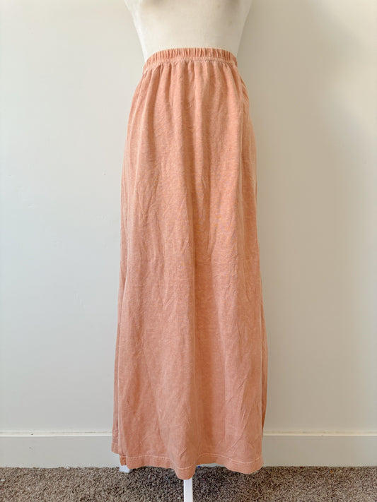 Orange maxi skirt-L