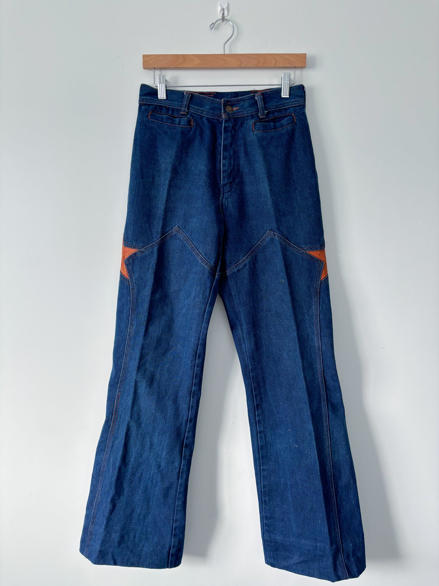 Blue wash star jeans-M