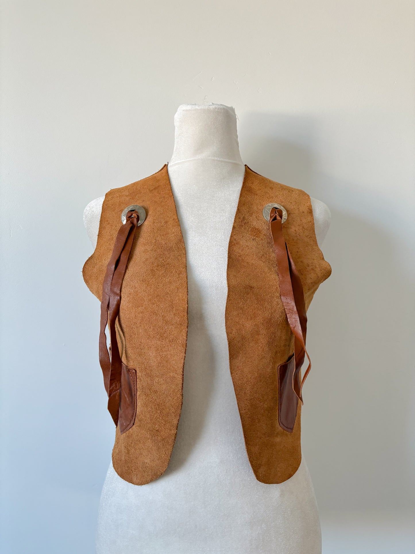 Leather Vest-XS