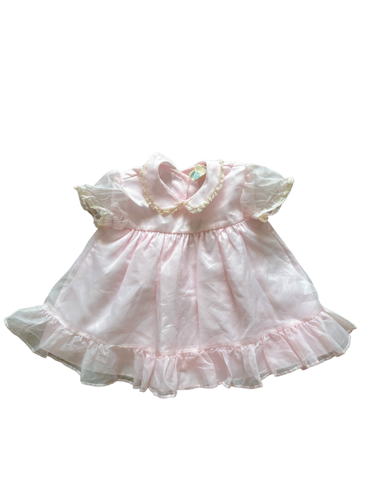 Baby pink collared dress-18M