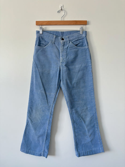 Blue corduroy pants-S