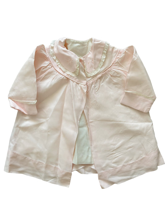 Baby pink collared coat