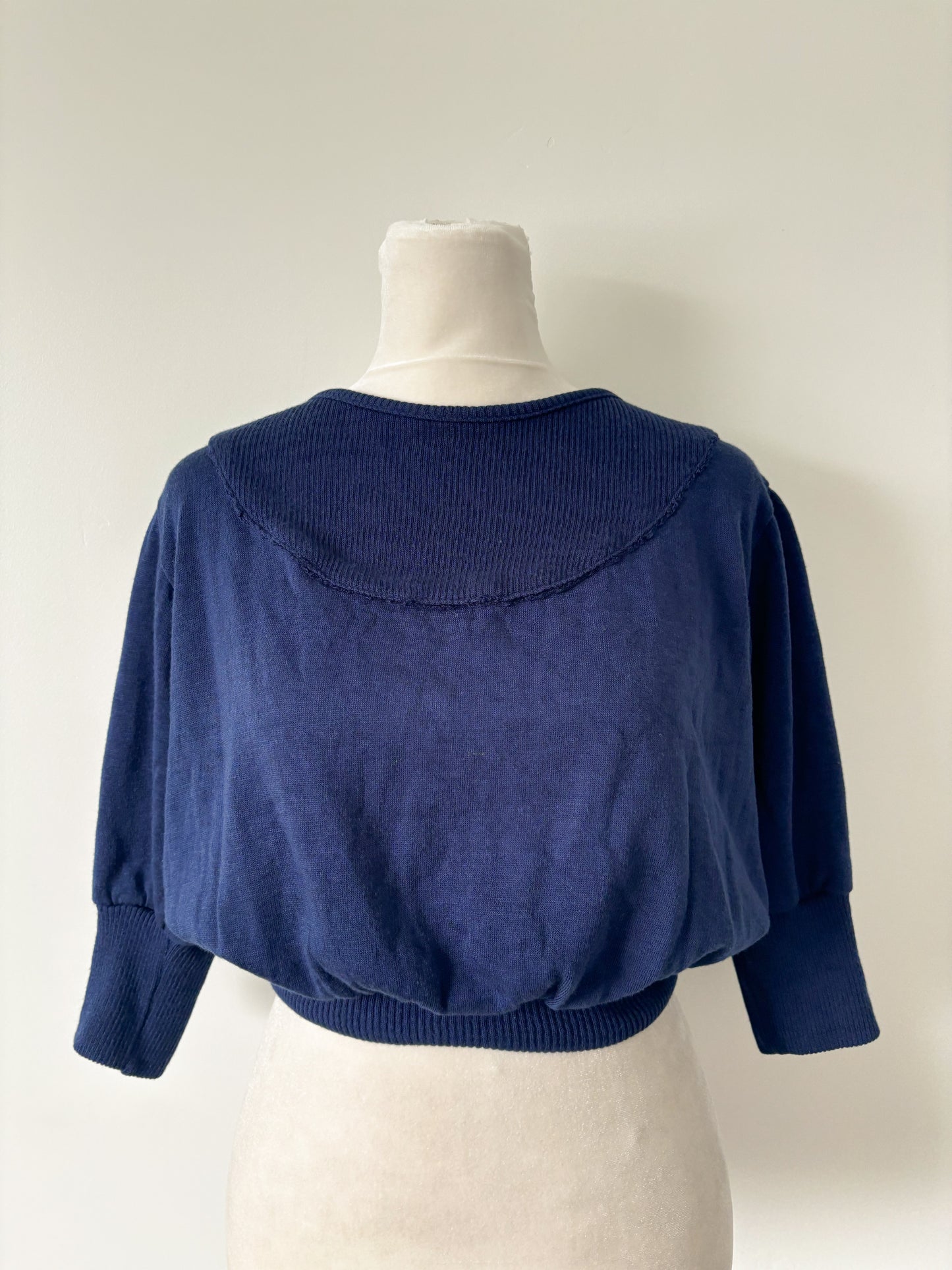 Navy sweater top-S