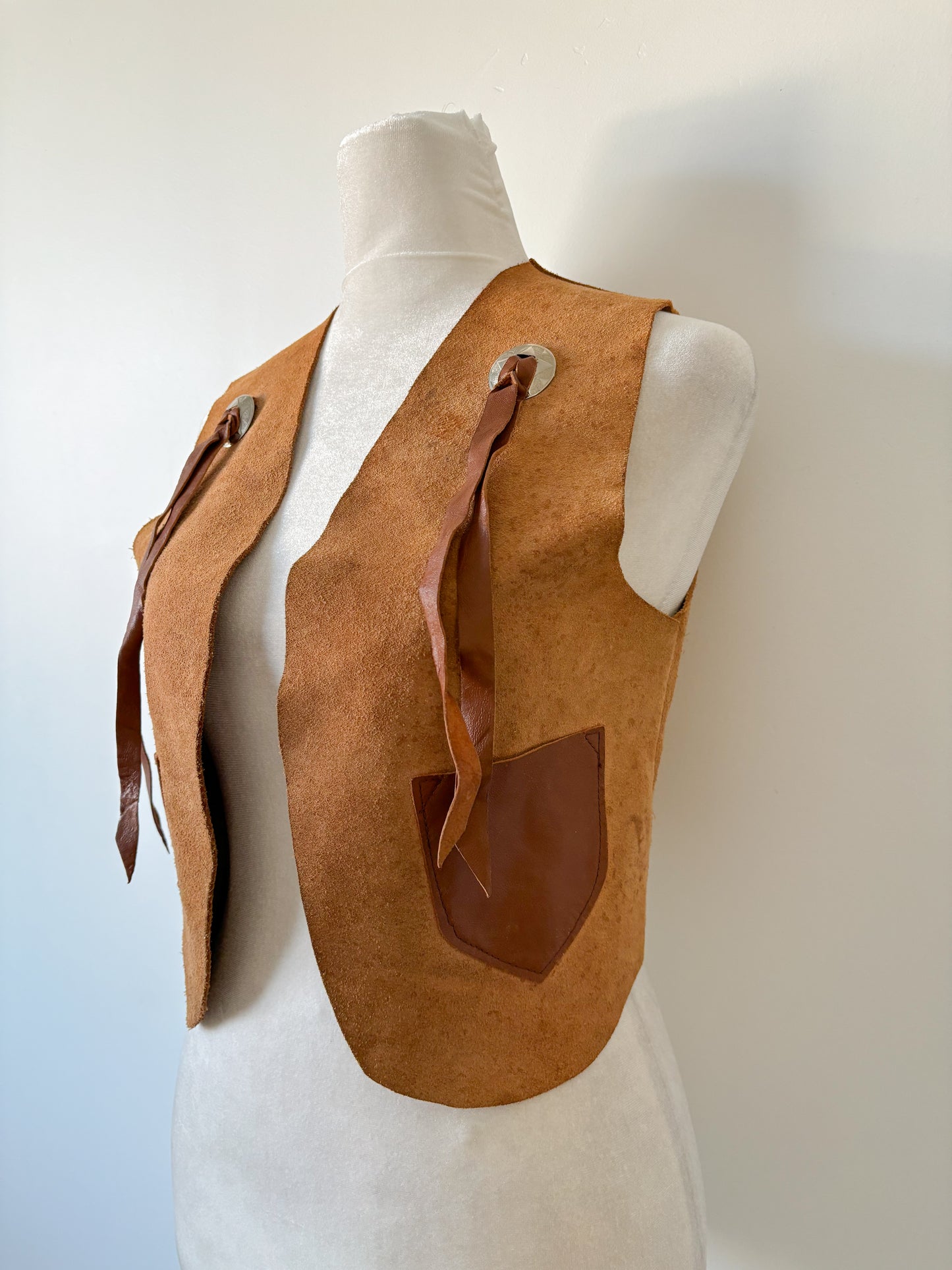 Leather Vest-XS