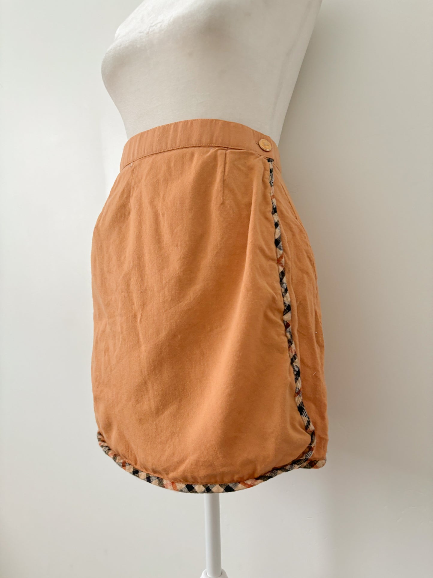 Brown wrap skirt-M