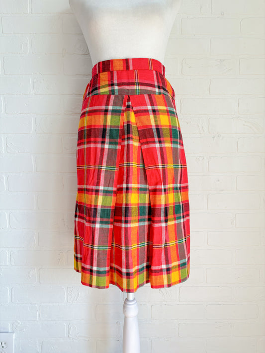 Plaid skirt-XS