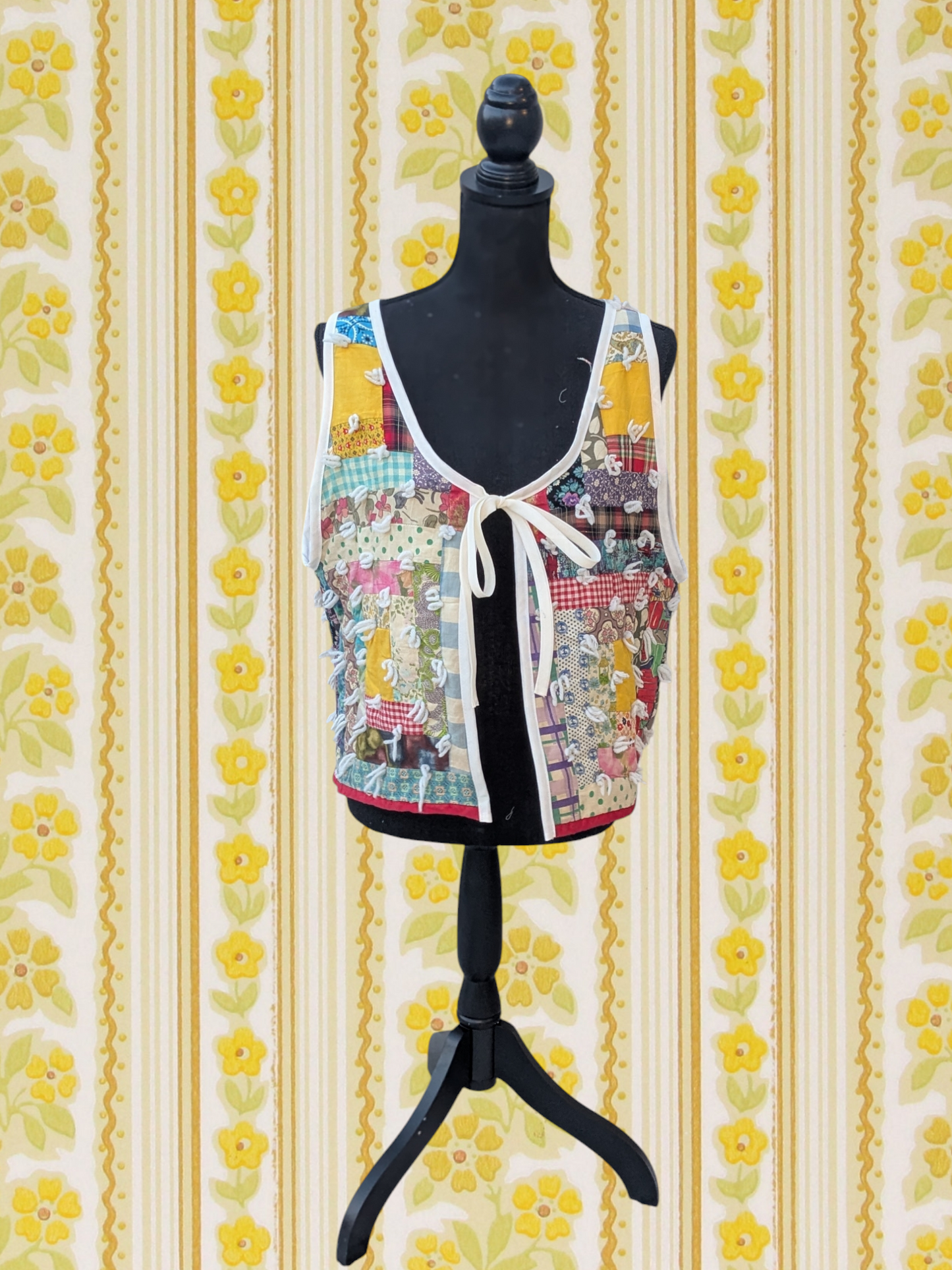 Multicolor Patchwork Quilted Vest