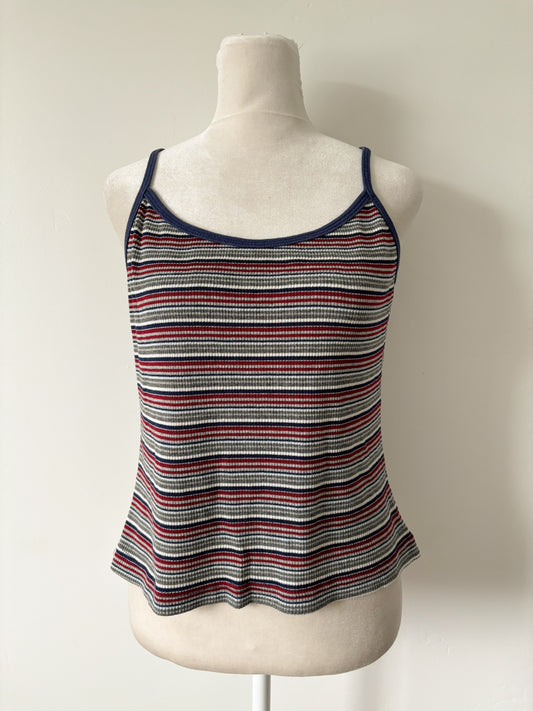 Striped knit cami-M