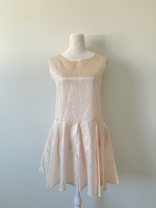 Pink slip dress-M