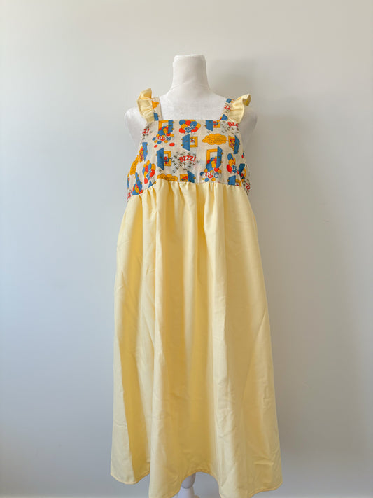 Yellow balloon dress-M