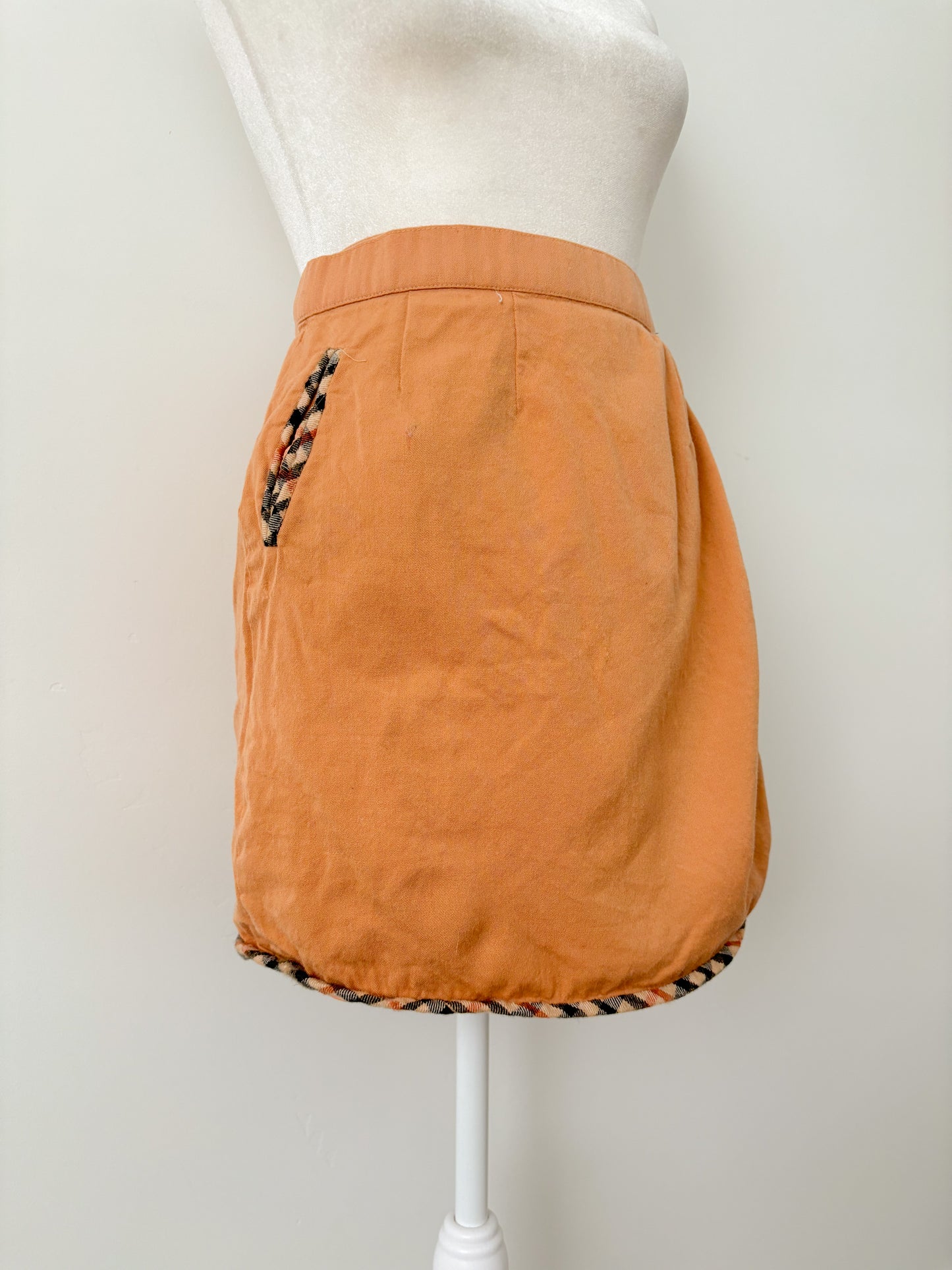 Brown wrap skirt-M