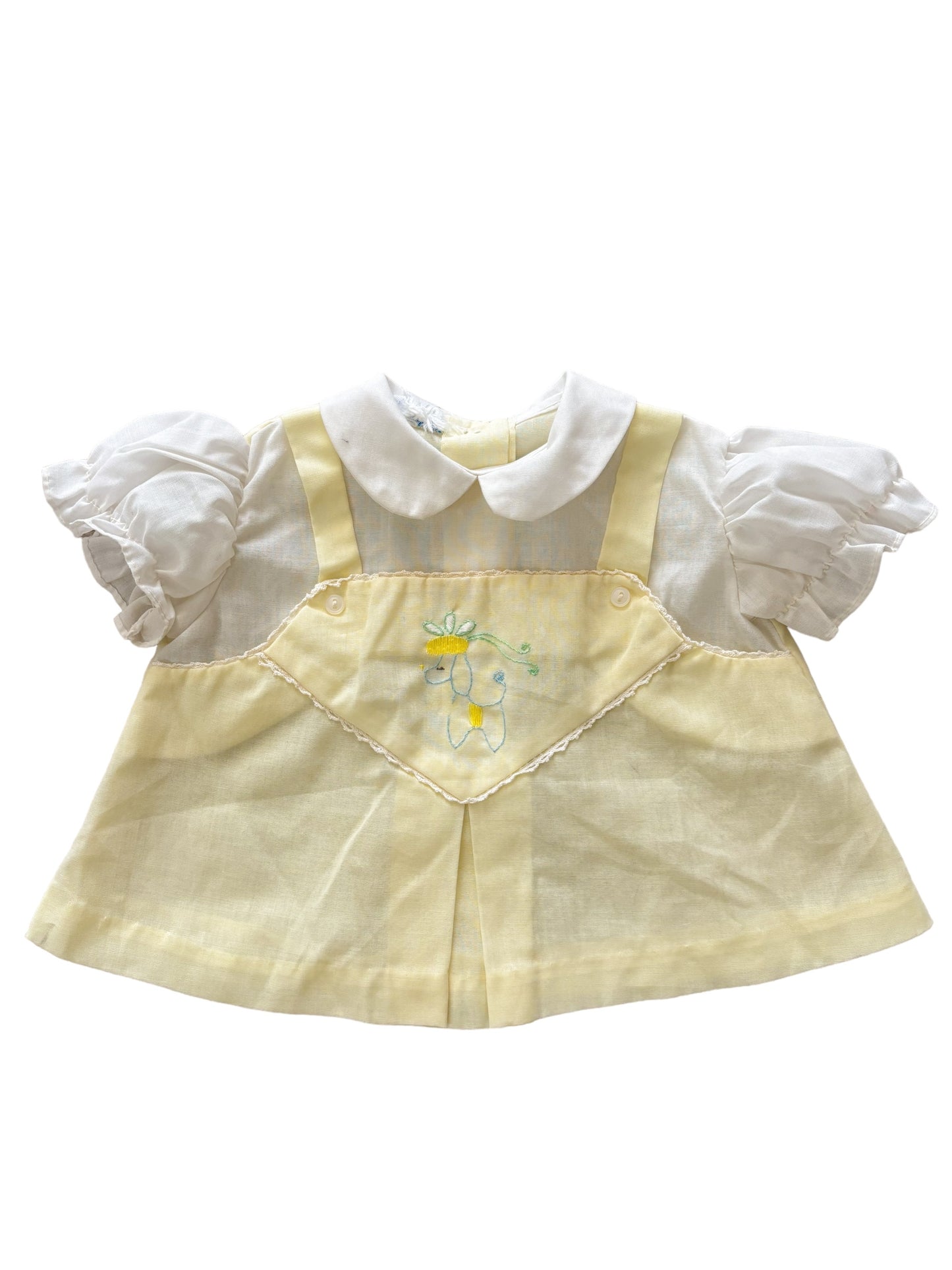 Baby yellow dog top