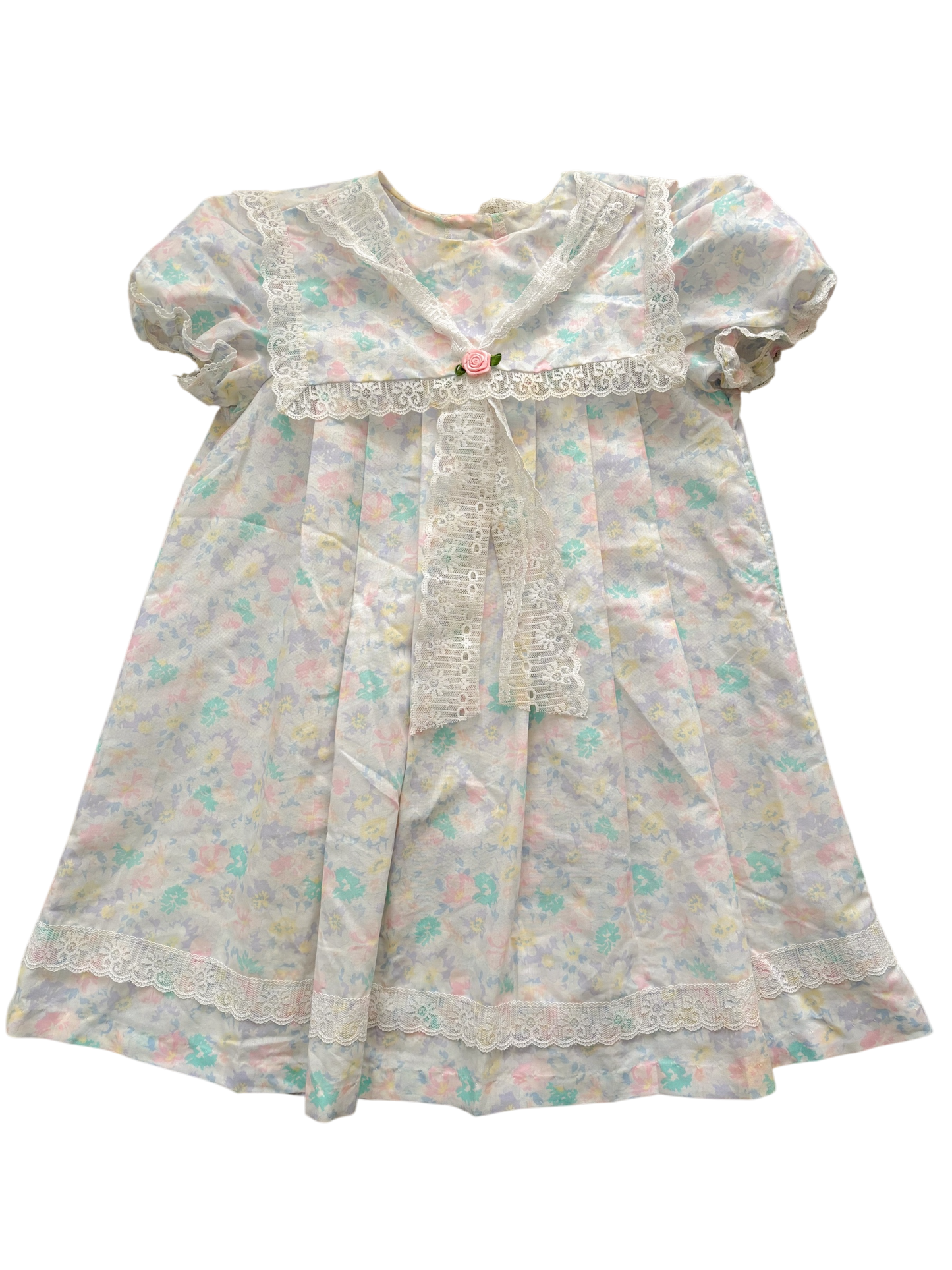 Blue floral evy dress-6T