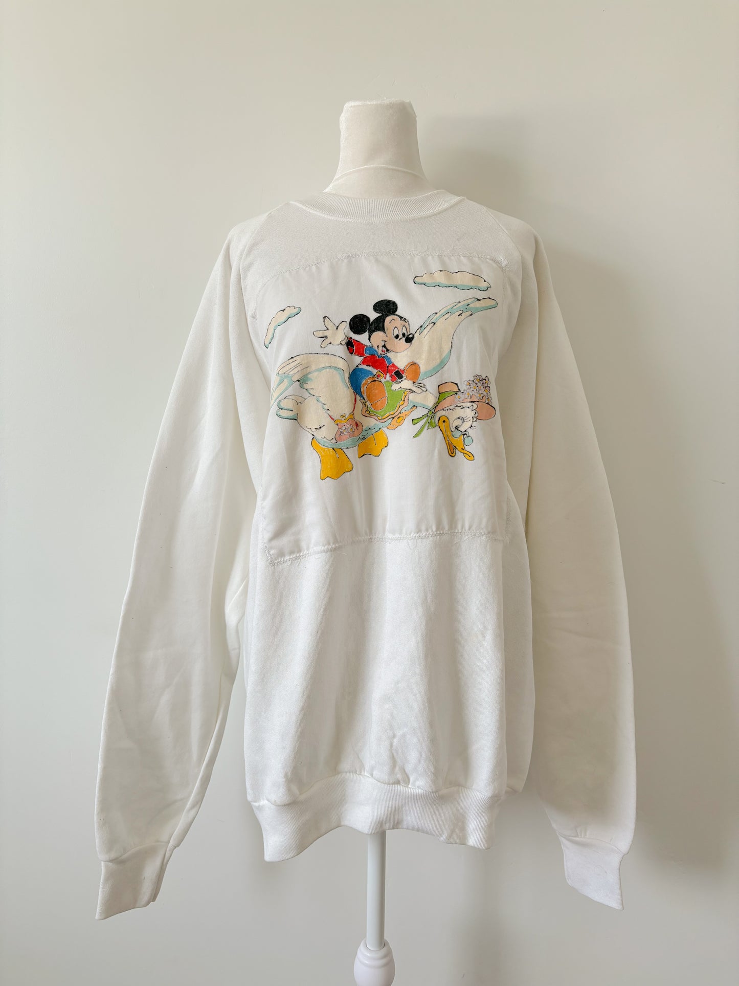 White Mickey goose sweatshirt-XL