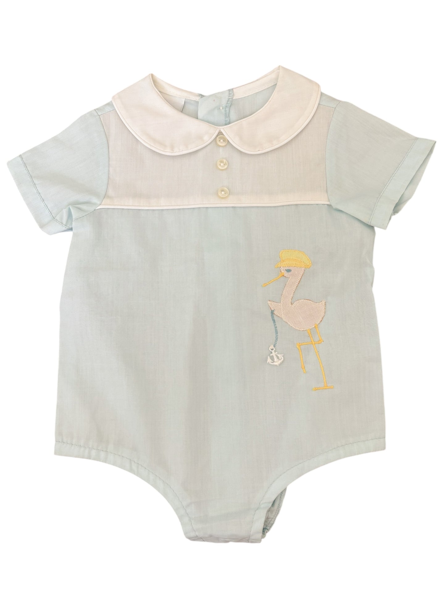 Baby boy blue onesie-6-9M