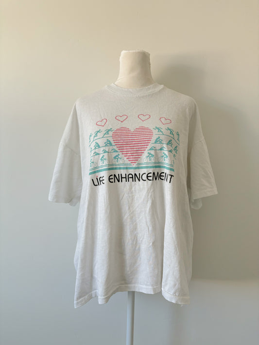 Single stitch life enhancement tee-XL