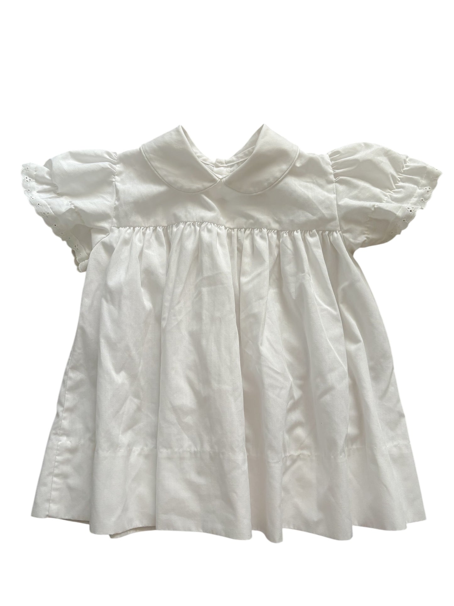 Baby white dress-24M