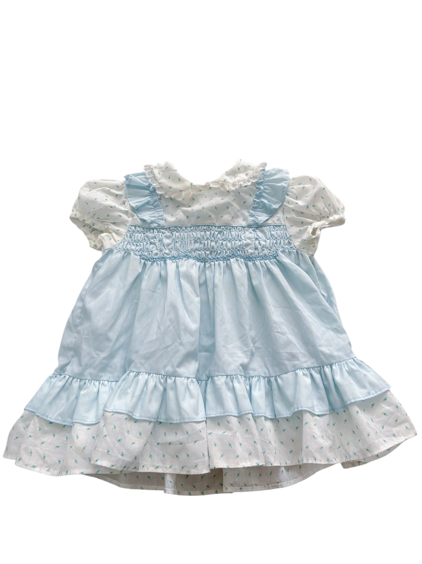 Baby blue princess Anne dress-24M