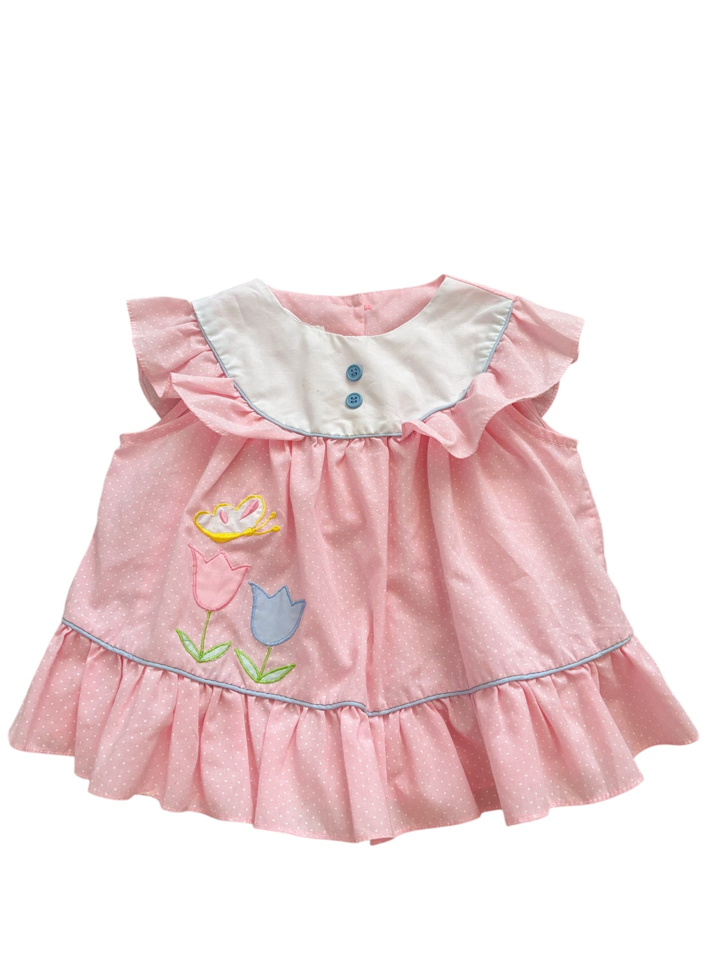 Baby pink tulip dress-24M