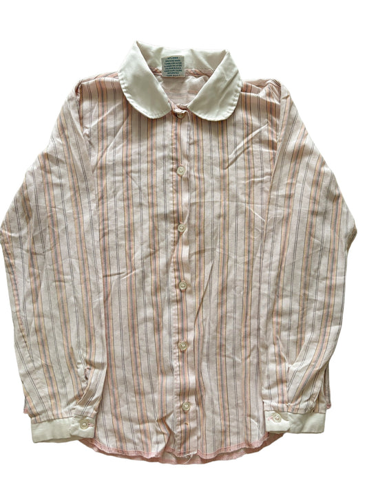 Baby striped collared top