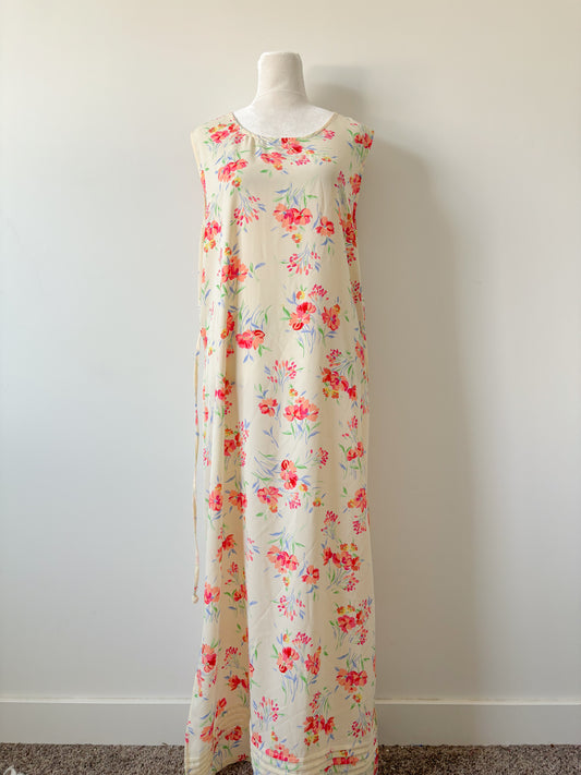 Yellow sag harbor maxi dress-L