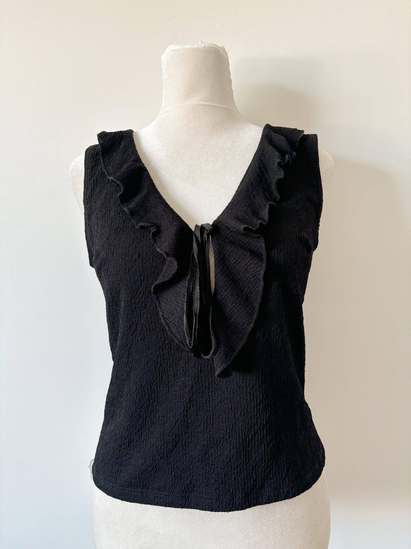 Black tempo blouse-S