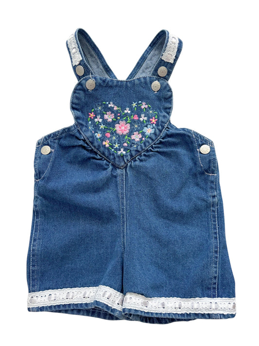 Baby Denim overall shorts-18M