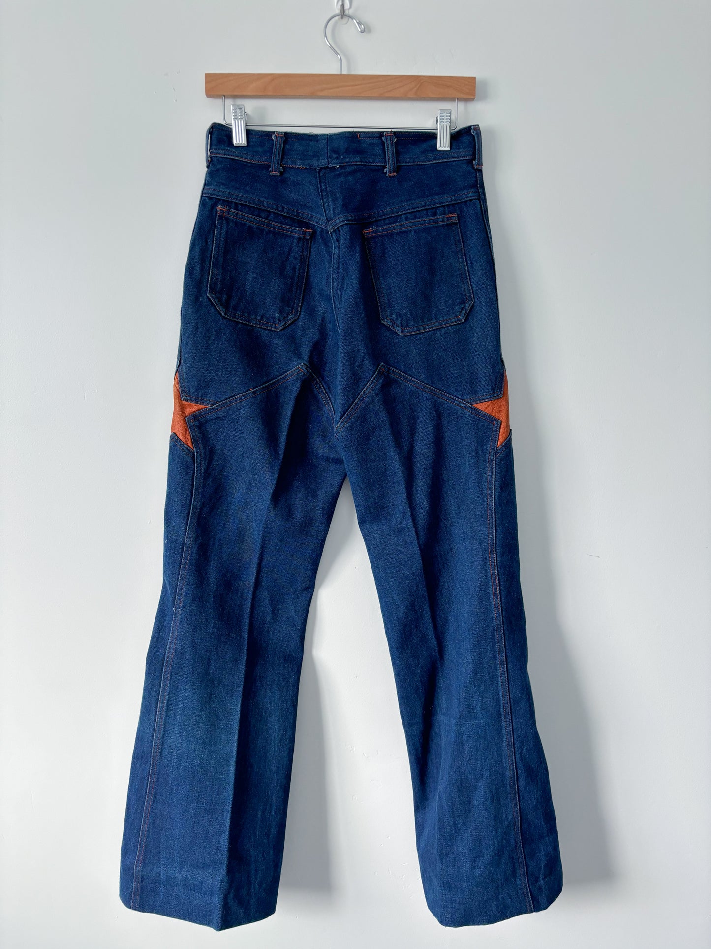 Blue wash star jeans-M