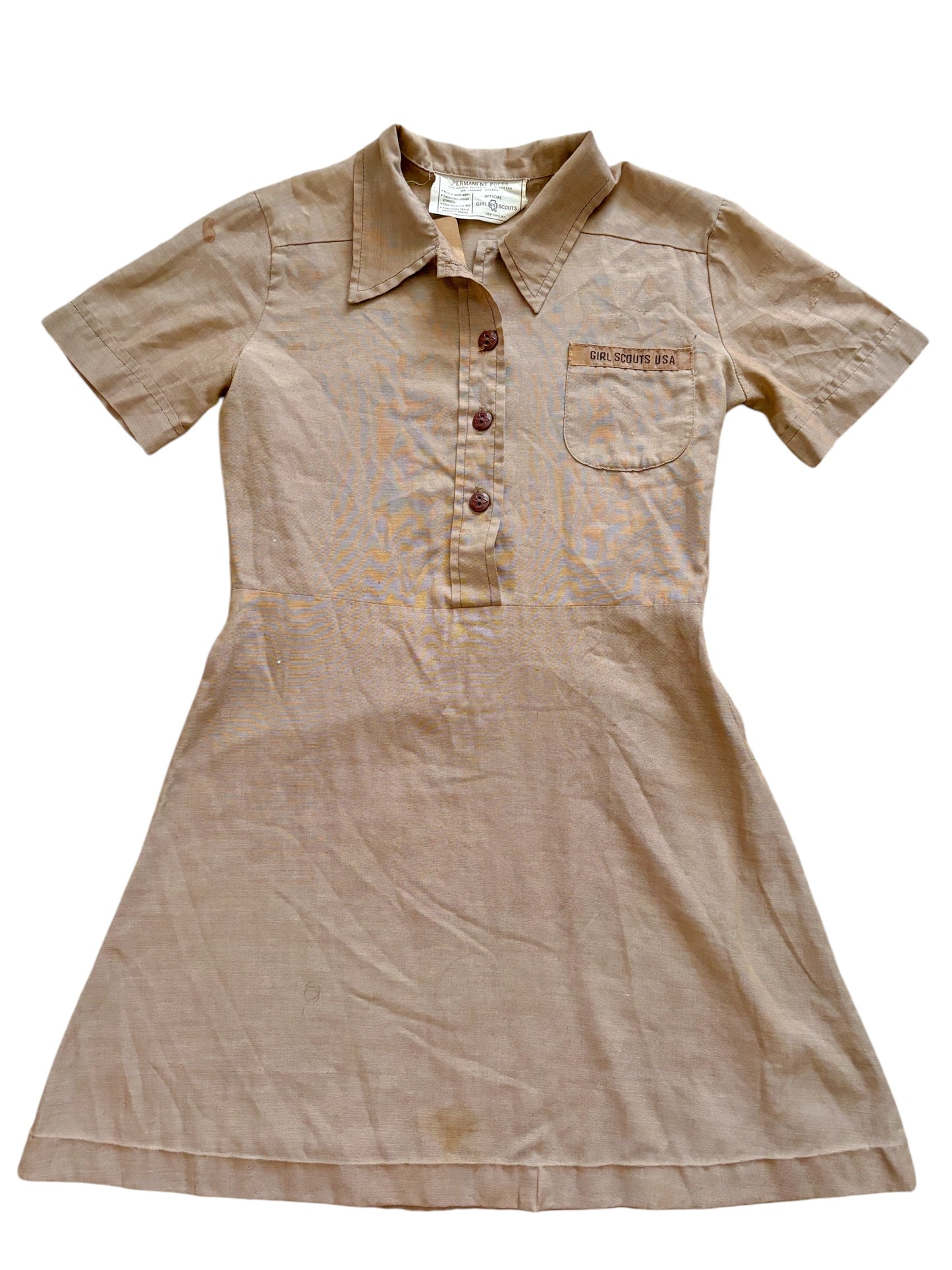 Baby brown girl scout dress