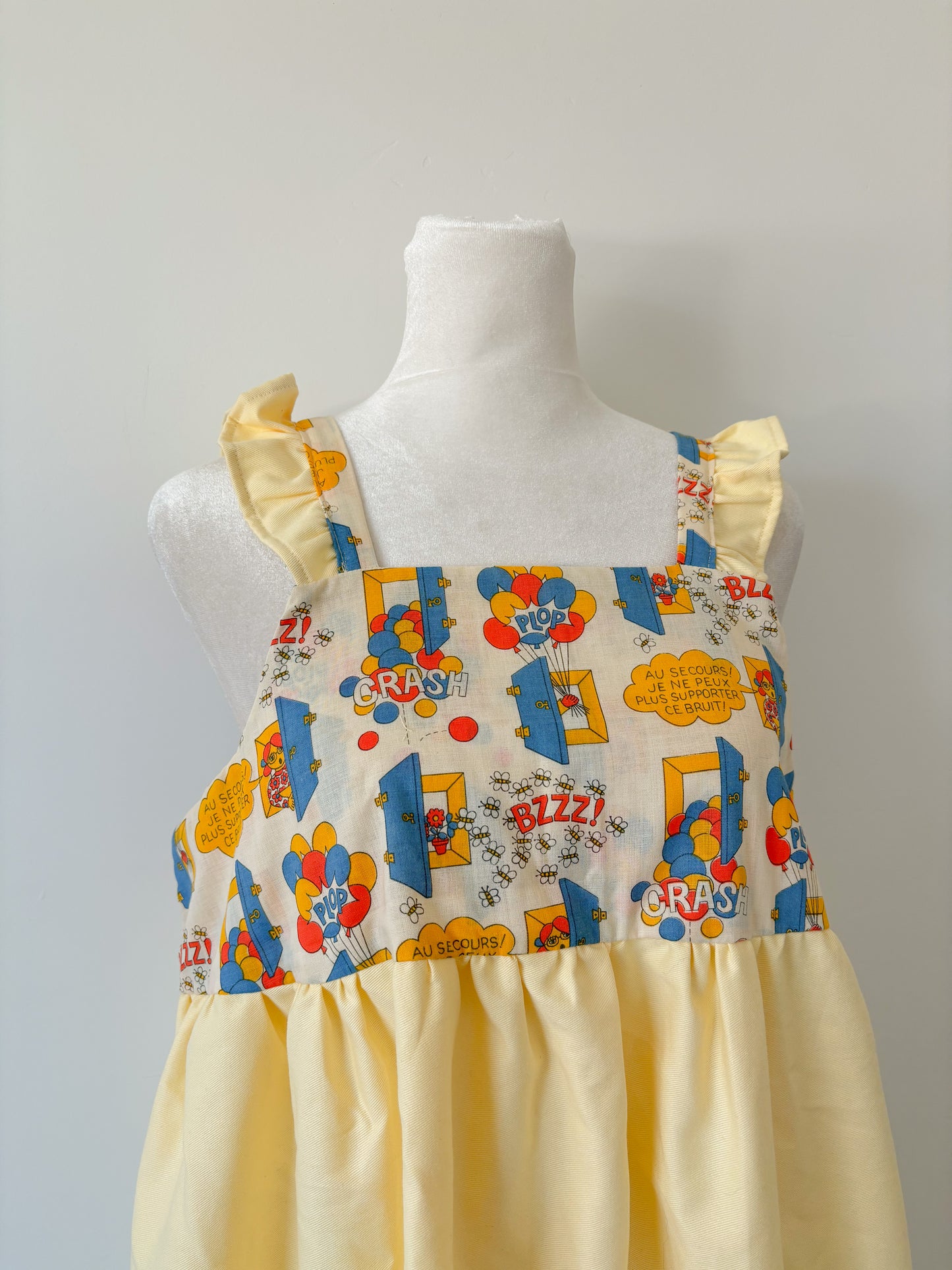 Yellow balloon dress-M