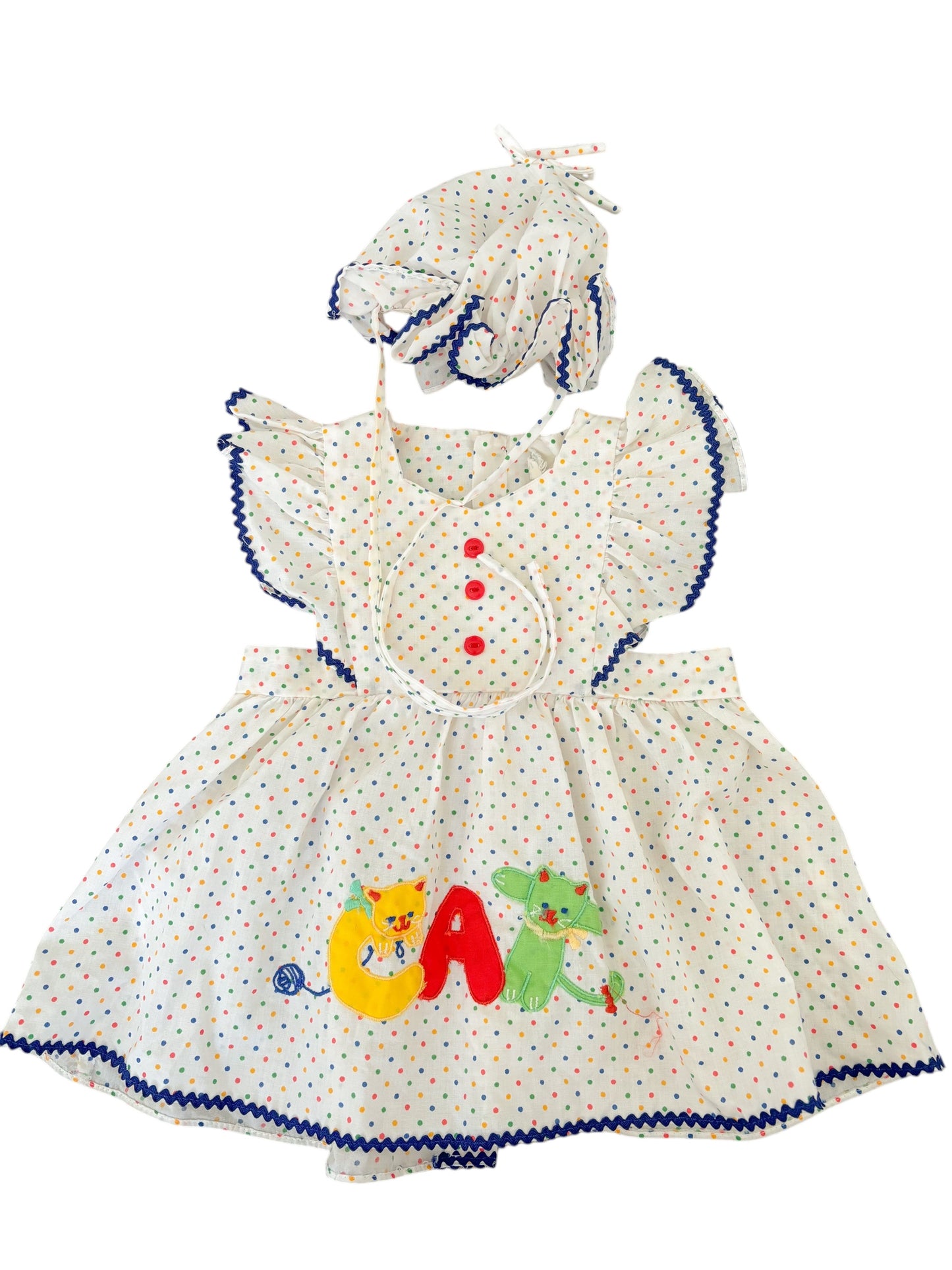 Baby cat dress & hat set-28inches