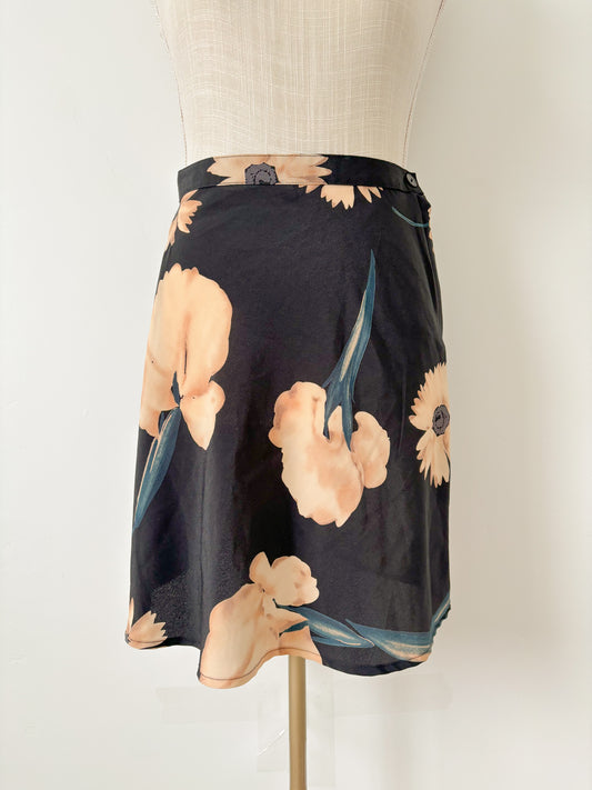 Black floral Knapp studio skirt-s