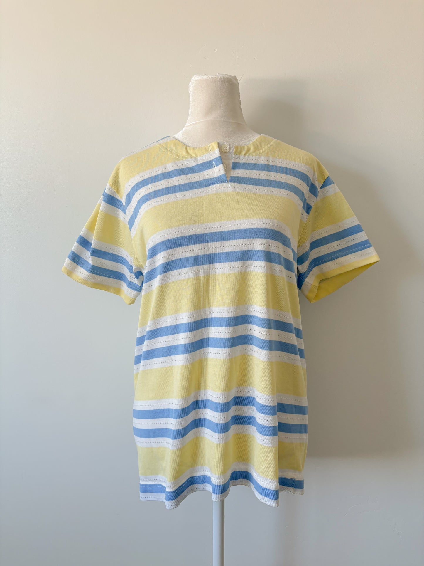 Blue & yellow tee-M