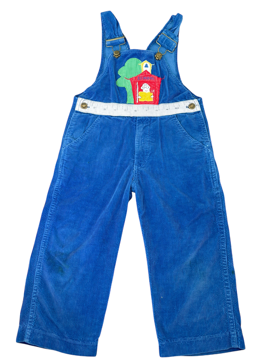 Youth blue school overalls