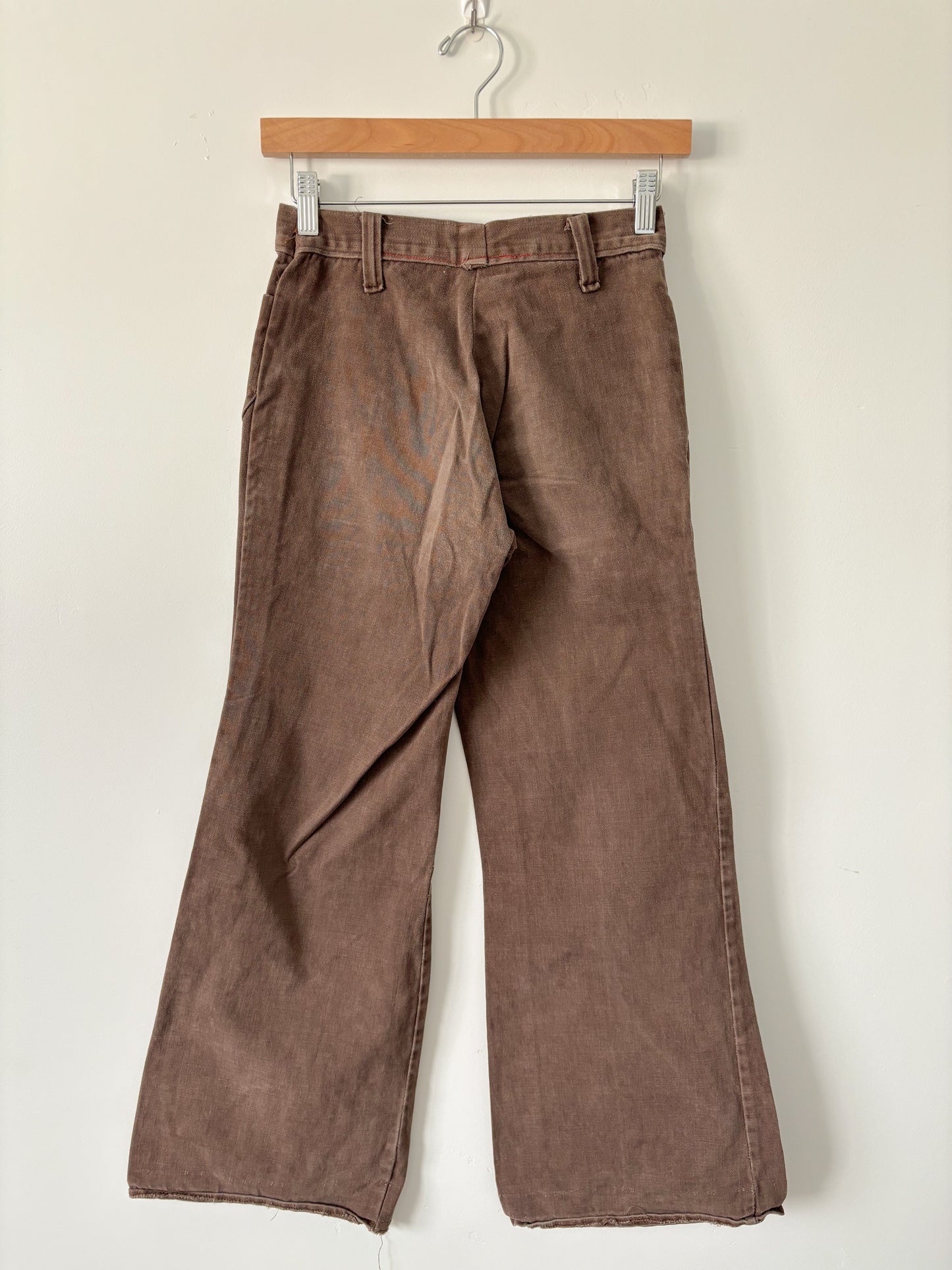 Brown double button flares-XS