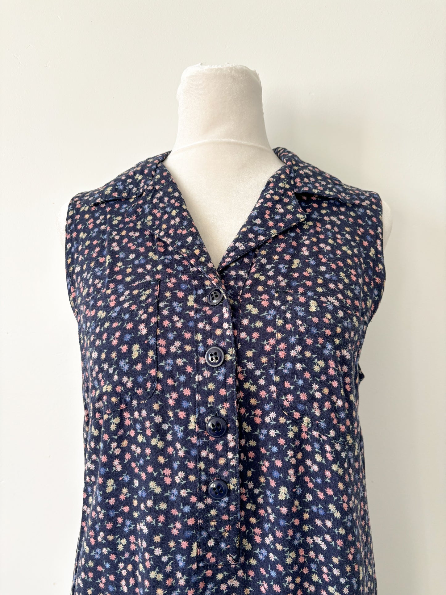 Navy floral Bentley dress-M