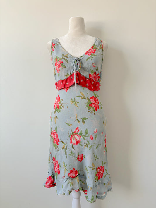 Blue floral Angie dress-S