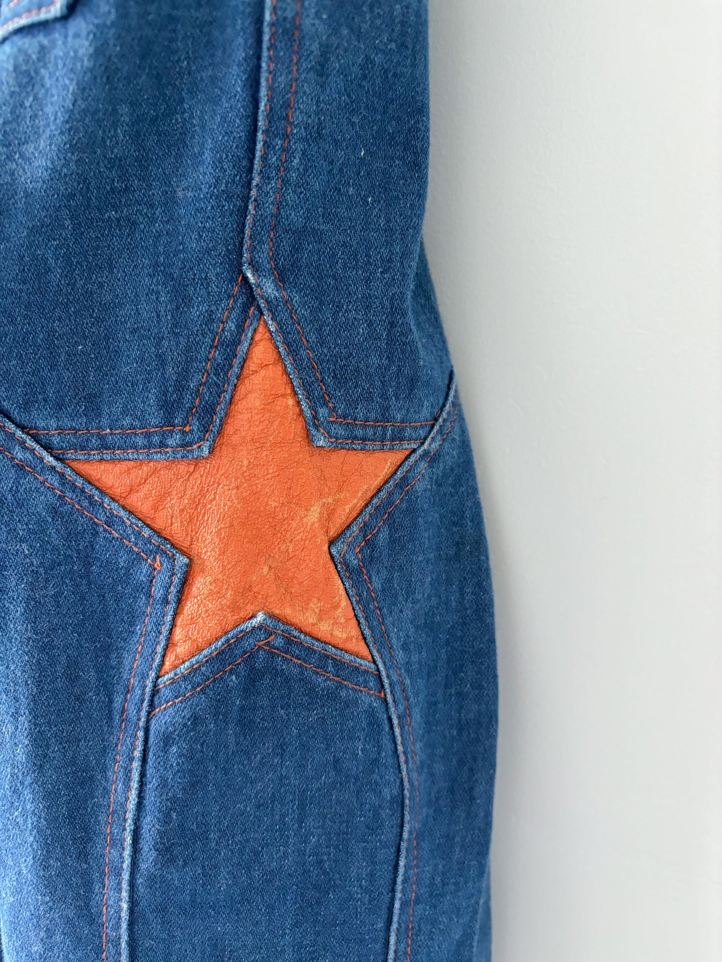 Blue wash star jeans-M