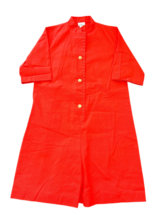 Youth red romper-12