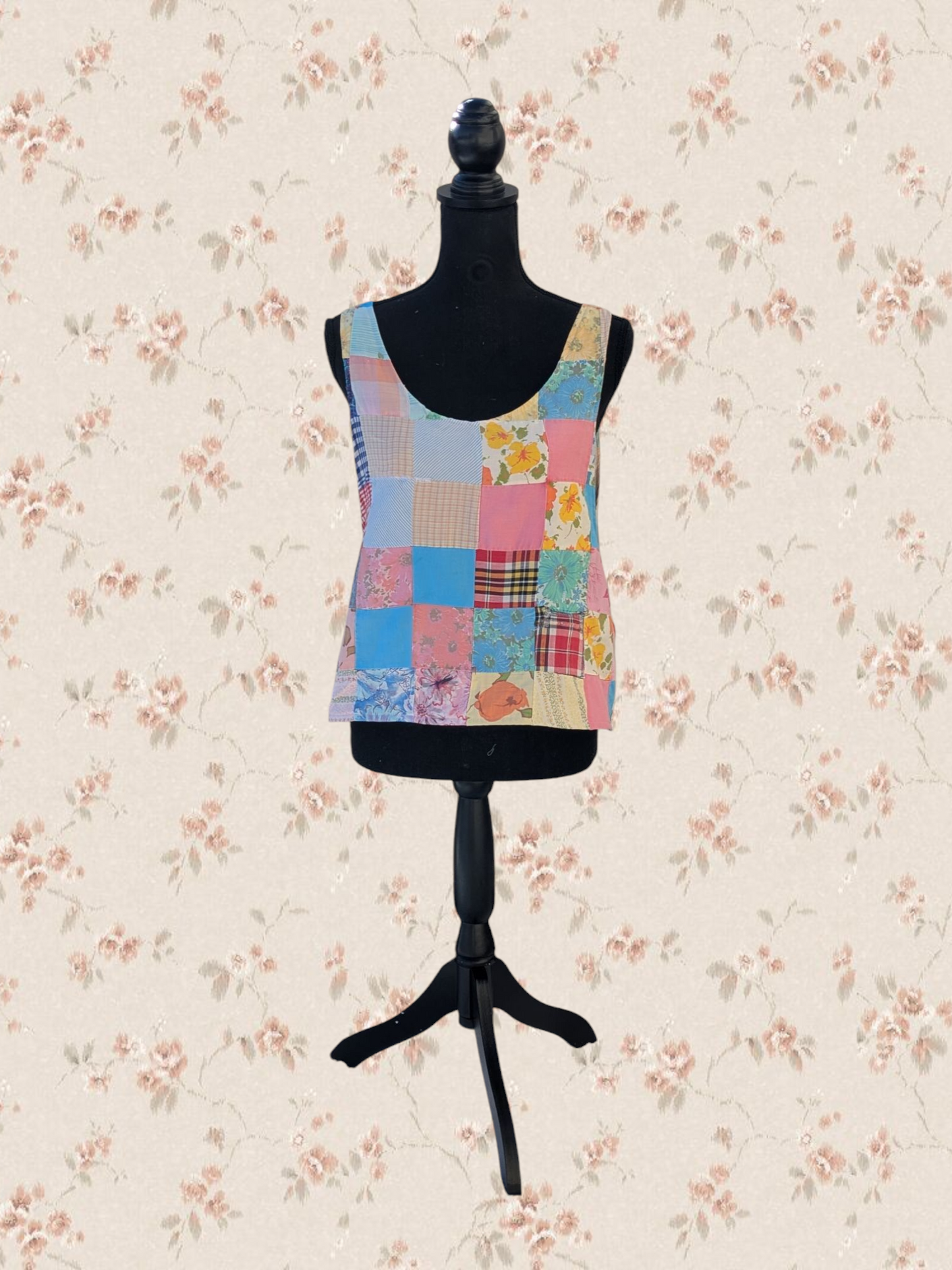 Multicolor Pullover Patchwork Vest