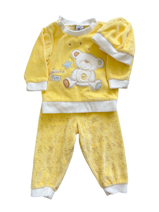 Baby yellow 3 piece set-3-6M