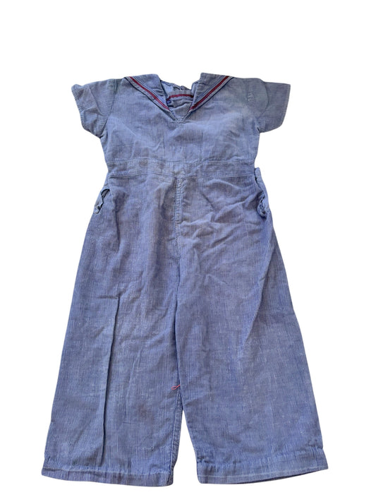 Baby navy jumpsuit-2-3T