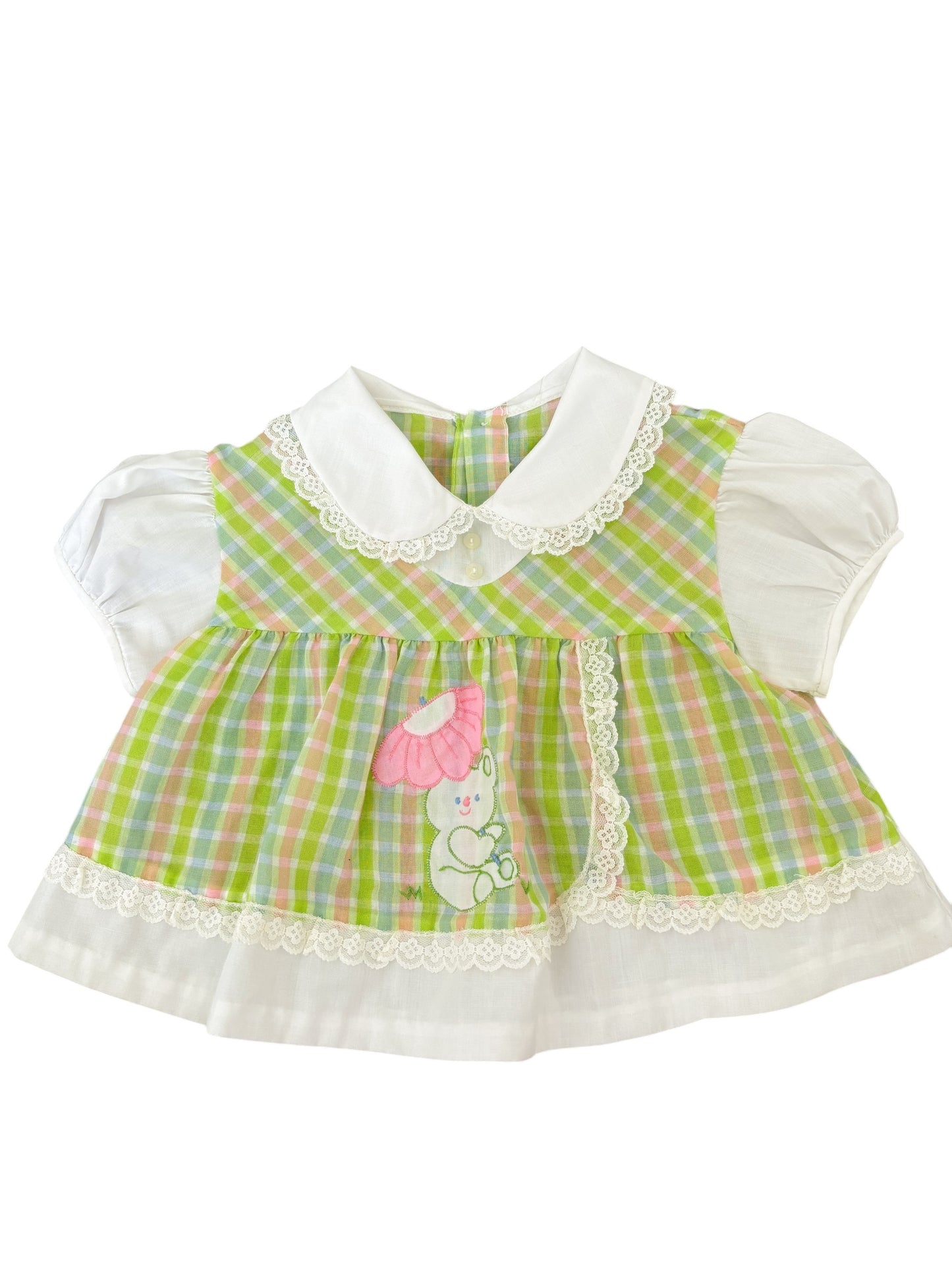 Baby green plaid dress