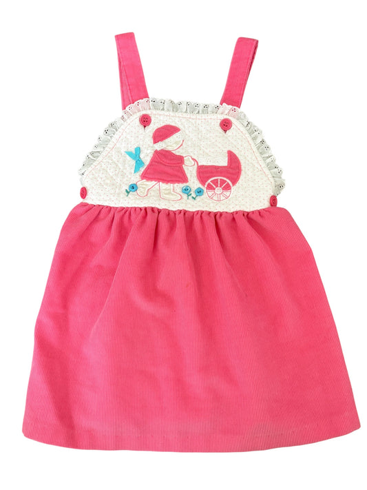 Youth pink stroller dress-4T