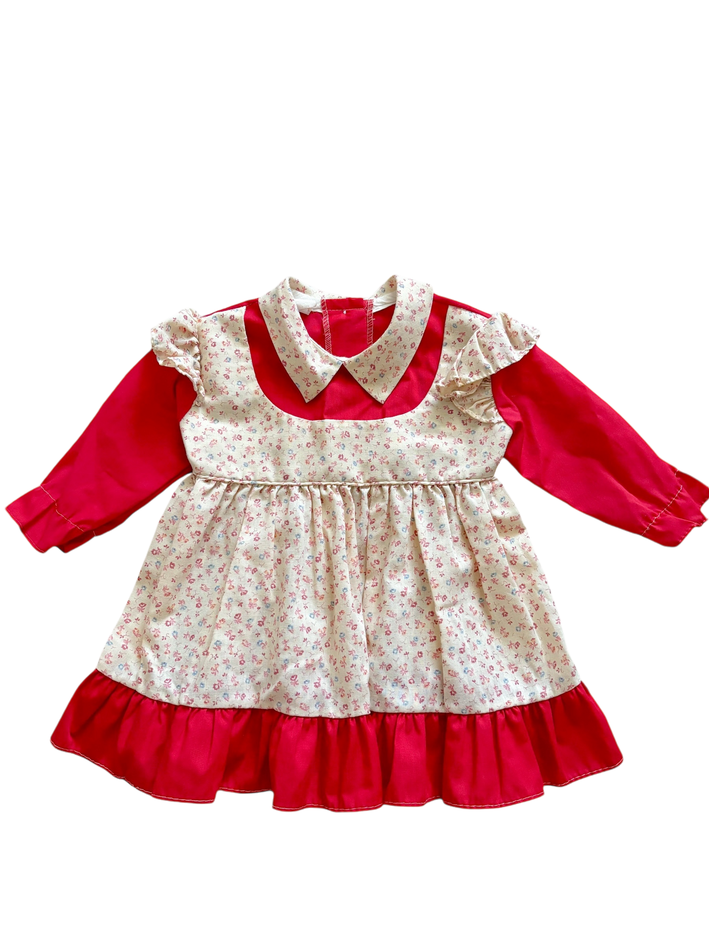 Baby red floral dress