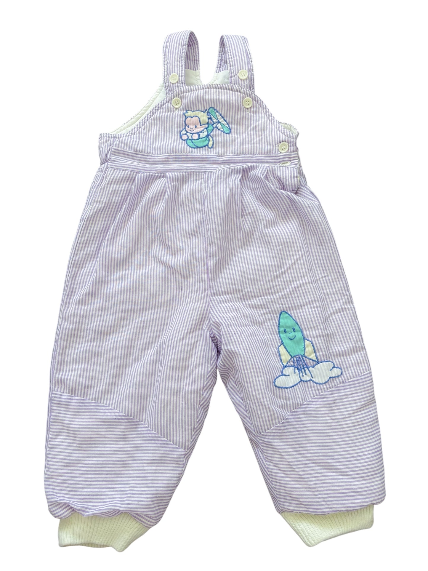 Baby Violet striped snow suit