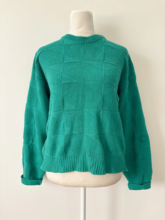 Teal pullover sweater-M