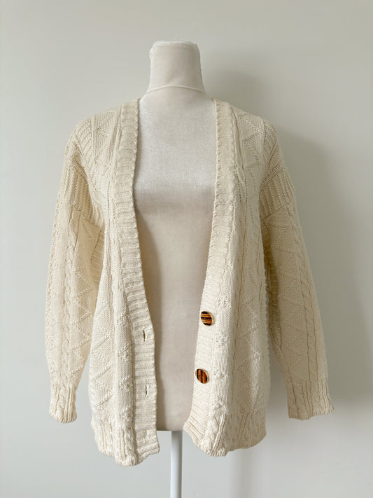 Outback cream cardigan-L